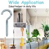 GESDYO 12Pcs 3.2 inches Screw-in Hook Self-Tapping Screw Hooks Open
