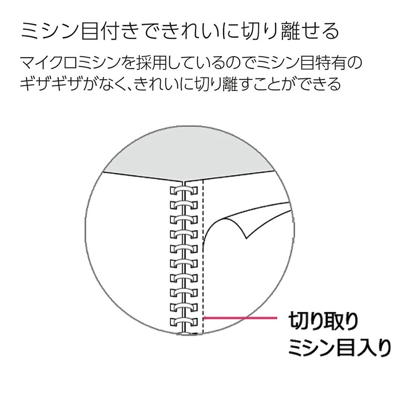 Kokuyo (KOKUYO) Campus Twin Ring Notebook, Grid Ruled, Cut-off, A7,