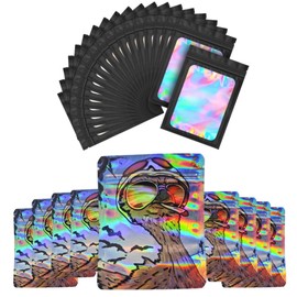 100pcs Bags, 3.5g 1 Special Cartoon Pattern, Resealable Candy Bags, Gummies Bags, Storage Baggies, Party Gift Bag (Blue)