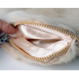 Hab & Gut (JF002BE) Made From Real Fur Hot Water Bottle Cover – Beige