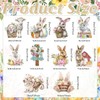 Easter Decorations Happy Easter Garland Banner with Egg Bunny Hanging