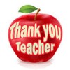 144 Thank you Teacher 30 mm Apple themed Reward Stickers