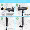 Backnets Solid Brass Handheld Shower Head Arc Design High Pressure