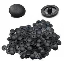 Moicstiy 500Pcs Plastic Screw Cap Covers, Self Tapping Decoration Screw Caps Waterproof Covers for Phillips Potection (Black)