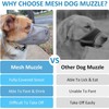 RICHDMI Nylon Muzzle for Dogs, Breathable Muzzle for Dogs, Muzzles