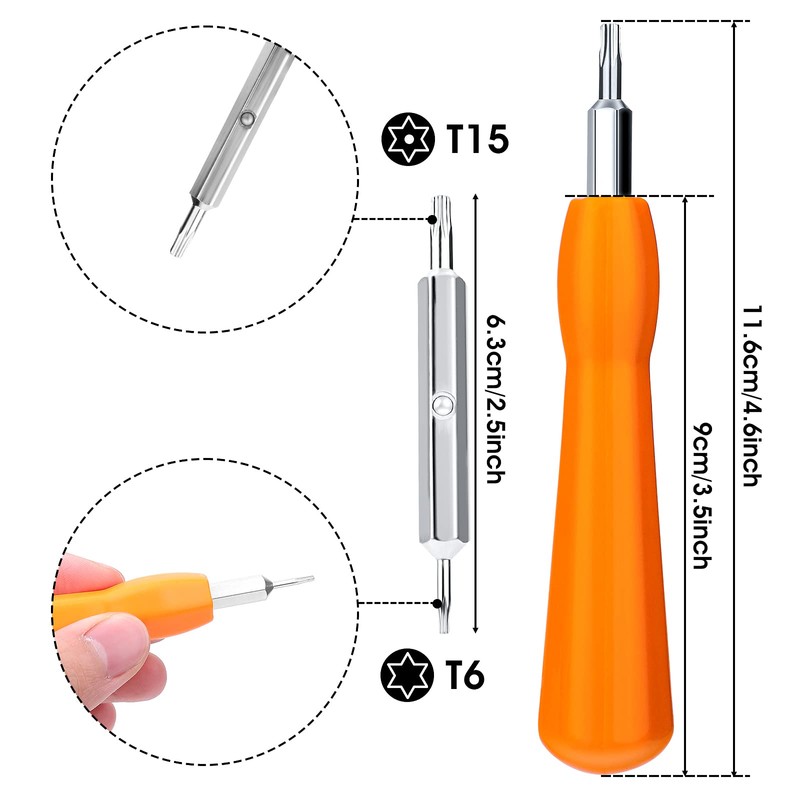 Doorbell Screwdriver Replacement,Double-Ended Screwdriver for Doorbell Replacement Bit Fit for