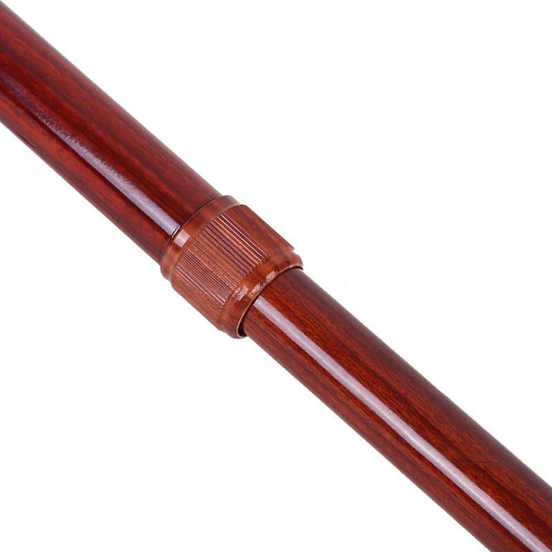 Metal Multi Function Telescopic Flashlight Lightweight Cane (Rosewood Color)