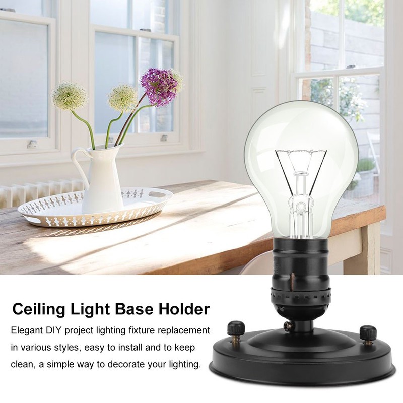 E26/E27 Ceiling/Wall Light Base Holder, Converter Adapter Light Pendant Bulb