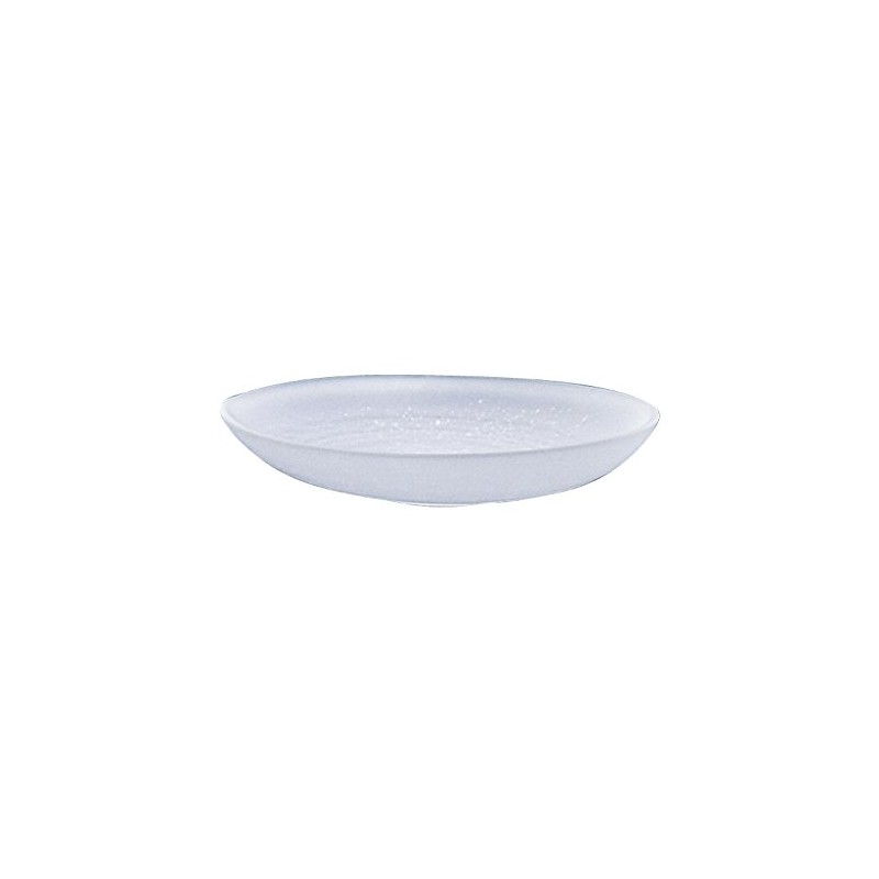 Hirota Glass 359 Small Plate, Frost, Diameter 6.1 x Height