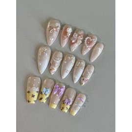 Innocent Nail Lace Pure Moment 3 types - Romantic Rosé / 청순네일 레이스 퓨어 모먼트 3종 - 로맨틱로제