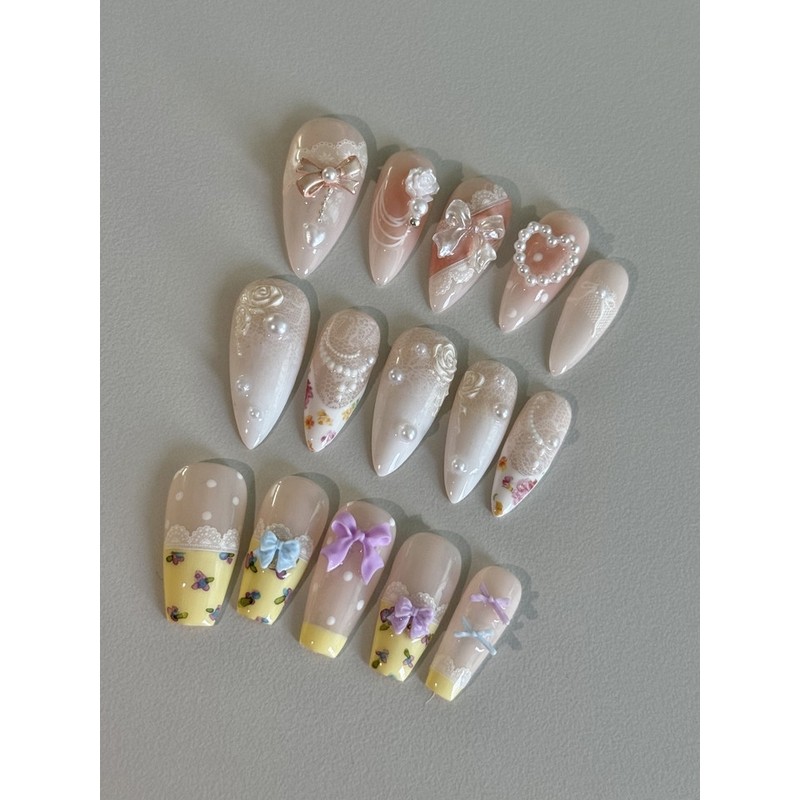 Innocent Nail Lace Pure Moment 3 types - Romantic Rosé