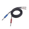Dual 1/4 Inch TS to Dual RCA Stereo Sound Cable