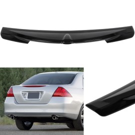 ECCPP Duckbill Style Rear Trunk Spoiler Wing ABS fit for 2006-2007 for Honda Accord Spoiler Wing Glossy Black Rear Trunk Lip Spoiler