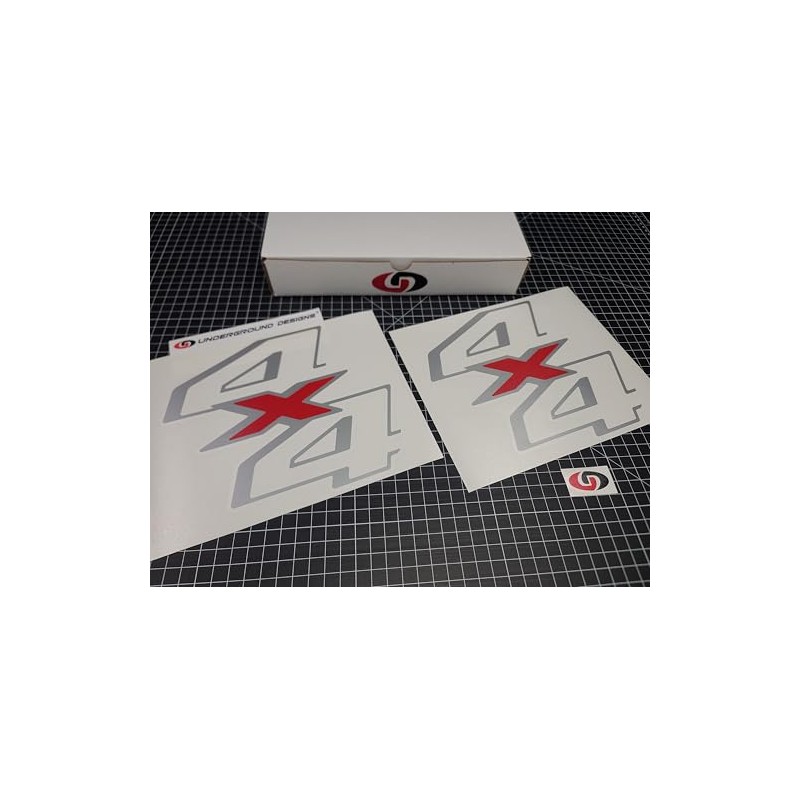 4x4 Decals (2-Pack) Super Duty Bedside Fender Stickers Fits 2011-2016