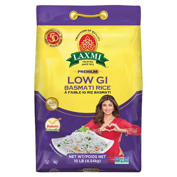 Laxmi Diabetic Basmati Rice, 10lb Bag by Laxmi Foods