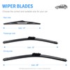 Gavimnal® 26"+16"+14" Silicone Wiper Blades Replacement For Toyota C-HR 2016-2023,All-Season