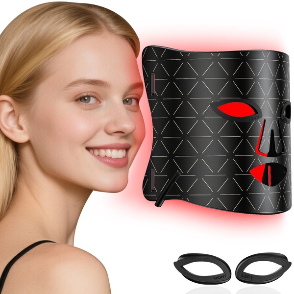 Lovsheme Red Light Therapy for Face, Upgraded LED Face Mask