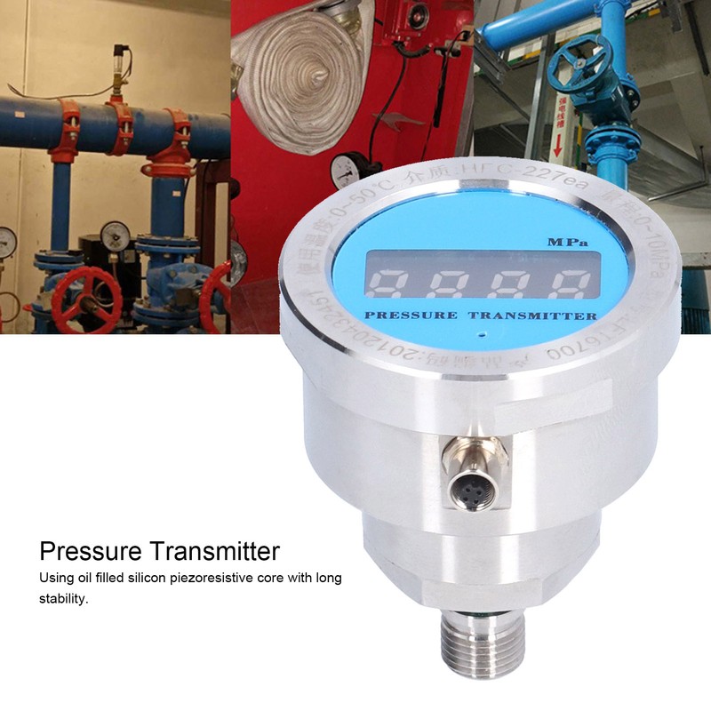 LEFOO 0‑10Mpa Digital Pressure Transmitter Transducer Sensor Accessory for Measurement