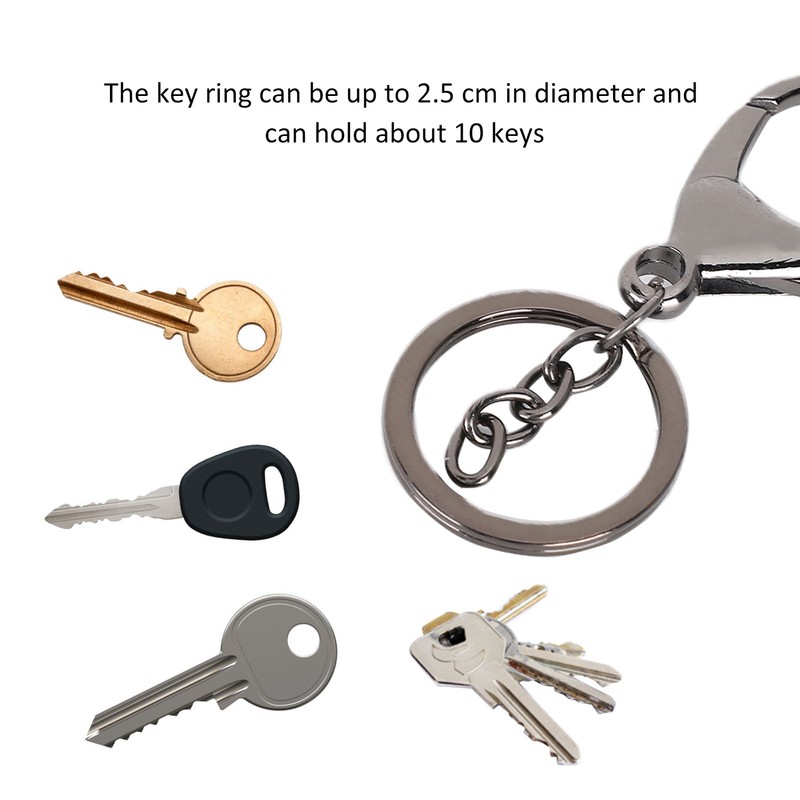 10Pcs Key Chain Plating Non Fading Simple Keychain Bag Buckle