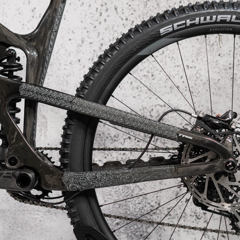 Riesel Design Protectors Stickers Triangle Rear Bike Frame - Tape