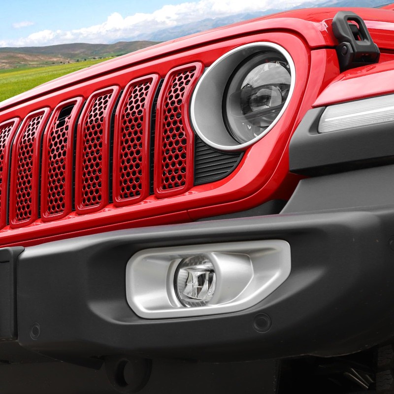 Front Grille Mesh Inserts with Camera Grill Decoration Exterior Accessories