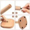 Kitchen Roll Holder, Freestanding Wooden Kitchen Roll Stand, Non-Slip Paper