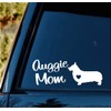 Auggie Mom Dog Decal Sticker for Car Window 8 Inch