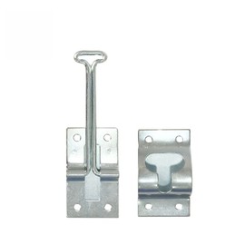 TOTMOX RV Door Holder Door Latch RV Screen Door Latch Trailer Camper Exterior Door Hold Hook Stainless Steel Silver Color T Style 1 Set 4inch Entry Door Latch Catch Holder