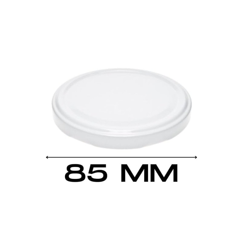 mikken 30 White Lids TO 82/8.5 cm for Preserving Jars