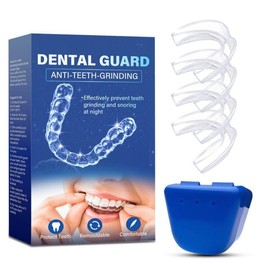 Mouth Guard for Clenching Teeth at Night, Professional Night Guards for Teeth Grinding with Hygiene Case(4Piece Set/2Sizes)
