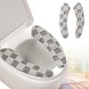 Iensen Thick and Warm Plush Toilet Seat Cover – Washable,