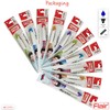 FLAIR Marathon 10 x 0.7mm Fine Point BLUE Ink Biros
