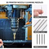 26 PCS 3D Printer Nozzle Cleaning Kit, 20 Nozzle Cleaning