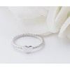 Precious Pieces Sterling Silver Twisted Rope Band Baby Ring with