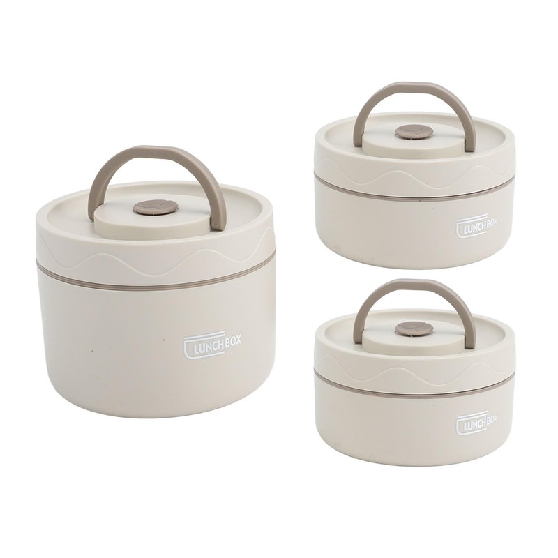 Adult Lunch Box, Portable Insulated Lunch Containers Set, Stackable Stainless