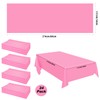 Tegeme 28 Pack Disposable Plastic Tablecloth Rectangle Table Cover 54