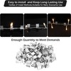 50Pcs Metal Christmas Lights Gutter Hooks Stainless Steel Christmas Lights