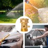 LIULO TOOL Brass Garden Hose Shut-Off Valve, 2 Pack 3/4