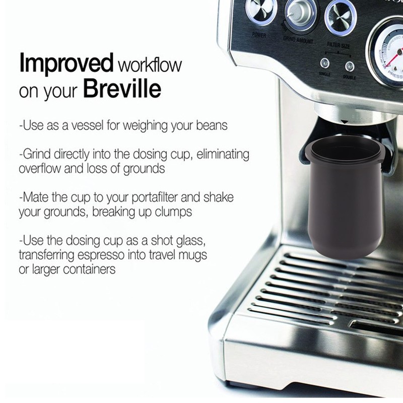 Dosing Cup Aluminum Alloy Fine Glossy Appearance Coffee Dosing Cup