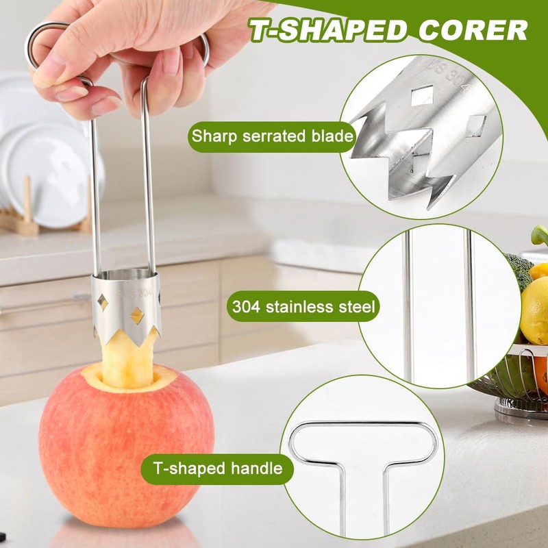 Bell Pepper Corer, Pepper Core Remover Tool, Stainless Steel Apples