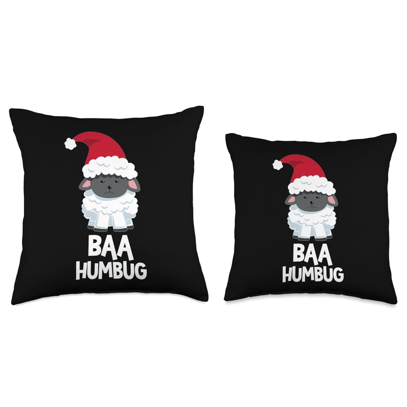 Funny Holiday Critters Bah Baa Humbug Grumpy Sheep Funny Christmas