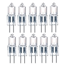 ShuoHui Set of 10 G4 5 Watt Halogen Light Bulbs 12 V 5 W 2700 K Clear