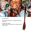 Haowecib Wooden Forks, Set of 1, 22.5cm, Natural Wood