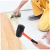 LALAFINA 1pc Rubber Mallet with Handle Nonslip Ergonomic Design Hammer