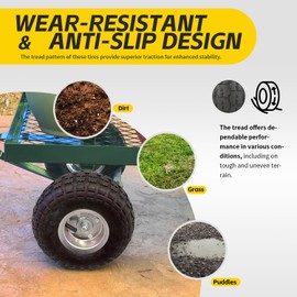 MaxxHaul 51078 10 inch Pneumatic Wheels 4.10/3.50-4 Tire with 5/8" Axle Bore and 2.2" Offset Hub and Steel Rims for Hand Trucks, Wagons, Garden Carts, Lawn Carts - 2 Pack