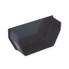 Anthracite Grey Square Gutter Internal Stop End, Freeflow 114mm Water