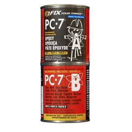PC Products PC-7 Epoxy Adhesive Paste, Two-Part Heavy Duty, 4 lb in Two Cans, Charcoal Gray 647776 (Pack of 1)