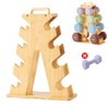 Wooden Dumbbell Rack for Home Gym Storage – Space-Saving A-Frame