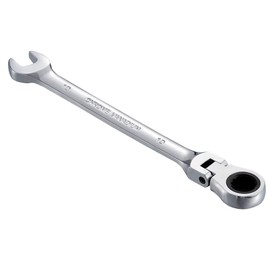 KATUR 10mm Ratcheting Wrench Set Flexible Pivoting Head Ratchet Combination Spanner Wrench Chrome Vanadium Steel Metric Tool (10mm)