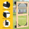Fence Gate Kit Gate Hardware with Gate Latch for Wooden